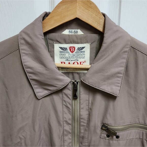 BAOF Jacket Mens Size XL XXL Taupe Brown Full Zip Lined Pockets Classic Outdoors - Picture 3 of 12